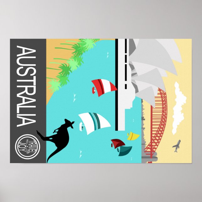 Vintage travel poster Australia (Front)