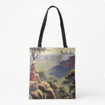 Vintage Travel Poster Australia Canyon
