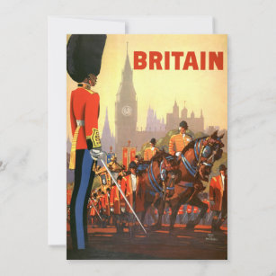 Vintage Travel Poster, British Royal Guard Invitation