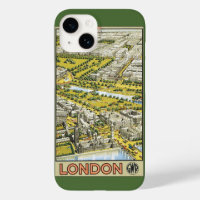 Vintage Travel Poster, City of London Aerial View