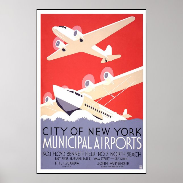 Vintage Travel Poster City Of New York (Front)