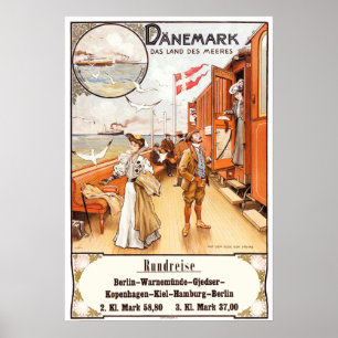 Vintage Travel Poster - Denmark
