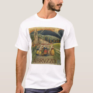 Vintage Travel Poster For Abruzzo, Italy. T-Shirt