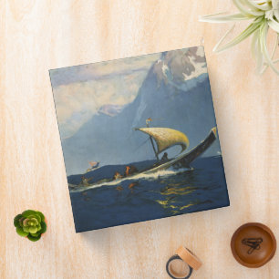 Vintage Travel Poster For Alaska Northern Pacific Binder