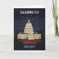 Vintage Travel Poster For American Airlines