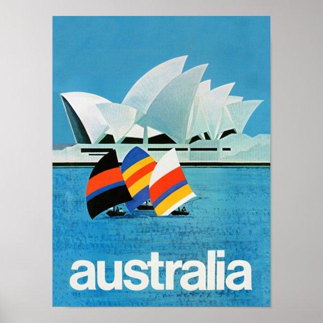 Vintage travel poster for Australia (Front)