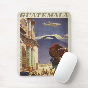 Vintage Travel Poster For Guatemala Mouse Pad