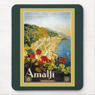 Vintage Travel Poster For Italy Mousepad
