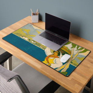 Vintage Travel Poster For Jamaica Desk Mat