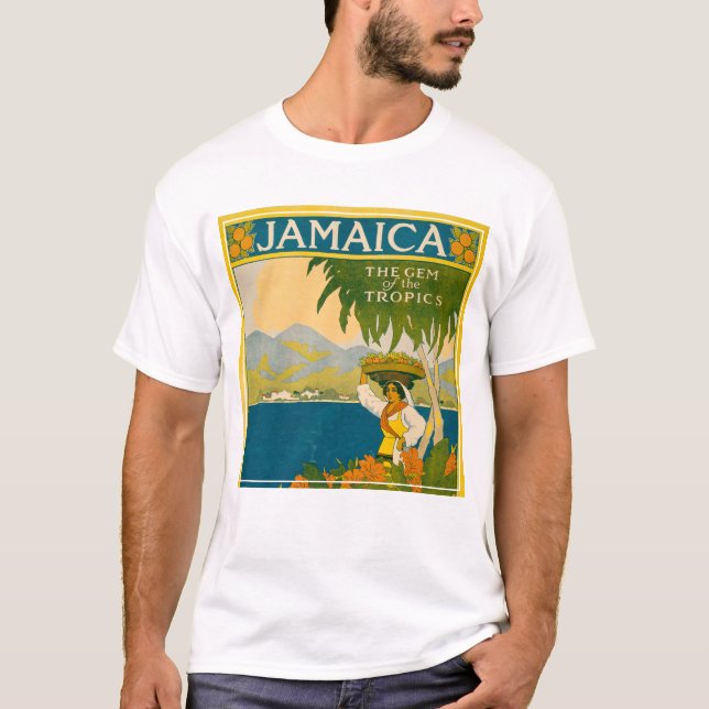 Vintage Travel Poster For Jamaica T-Shirt (Front)