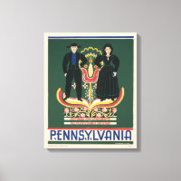 Vintage Travel Poster For Lancaster County, Pa