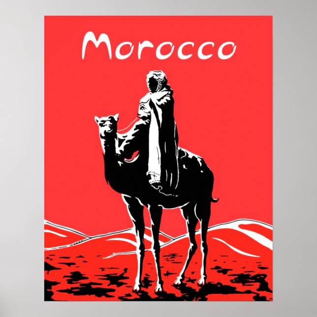 Vintage travel poster for Morocco (Front)