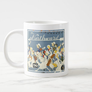 Vintage Travel Poster For The New Haven R.R. Large Coffee Mug