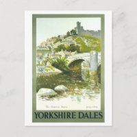 Vintage Travel Poster for Yorkshire Dales