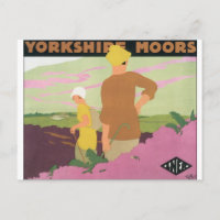 Vintage Travel Poster for Yorkshire Moors