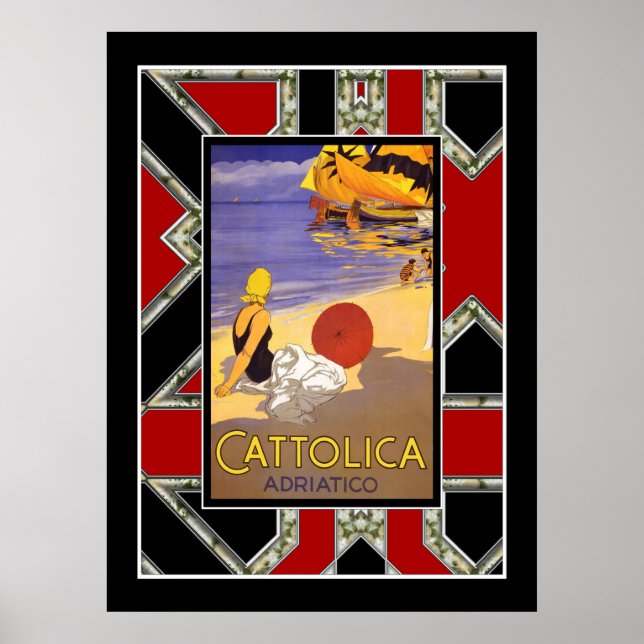 Vintage Travel Poster Italy Adriatic Sea 2 (Front)