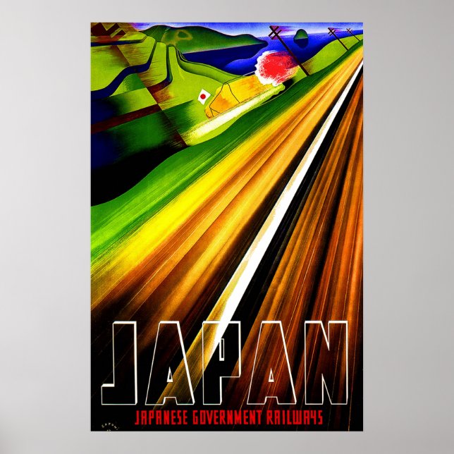 Vintage Travel Poster Japan Railways 2 (Front)