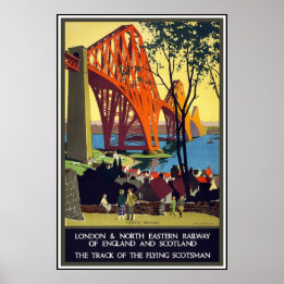 Vintage Travel Poster London Scotland