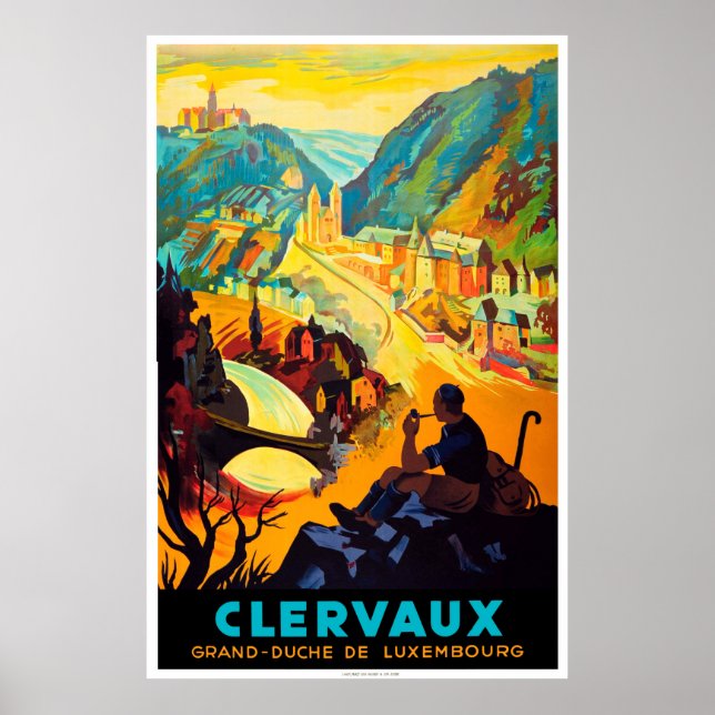 Vintage Travel Poster - Luxembourg (Front)