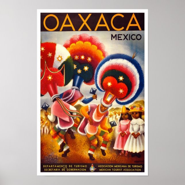 Vintage Travel Poster Mexico (Front)