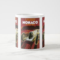 Vintage Travel Poster, Monaco Grand Prix Auto Race