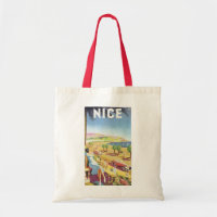Vintage Travel Poster, Nice, France French Riviera