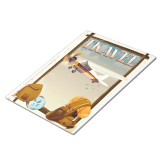 Vintage Travel Poster Notepad