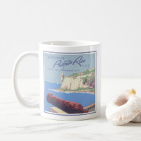 Vintage Travel Poster Promoting Puerto Rico