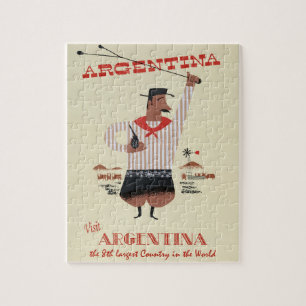 Vintage Travel Poster Puzzle
