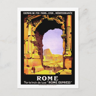 Vintage Travel Poster,Rome Postcard