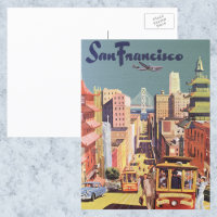 Vintage Travel Poster San Francisco Cable Cars