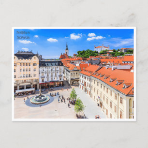 vintage travel retro bratislava Slovakia Slovaquie Postcard