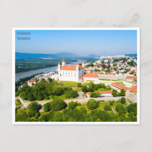 vintage travel retro bratislava Slovakia Slovaquie Postcard
