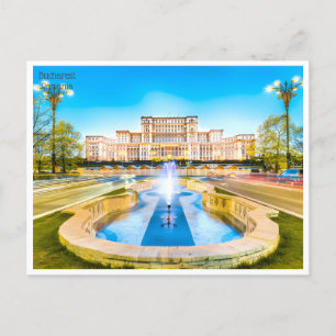 vintage travel retro bucharest Romania Roumanie Postcard