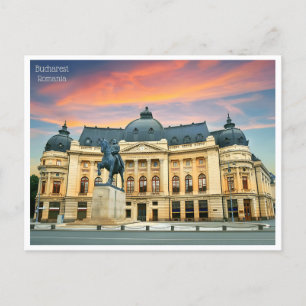 vintage travel retro bucharest Romania Roumanie Postcard