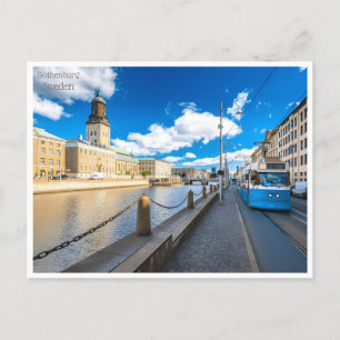 vintage travel retro Gothenburg Sweden Suède Postcard