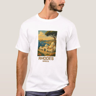 Vintage Travel Rhodes Greece T-Shirt