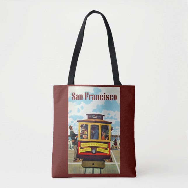 Vintage Travel San Francisco USA bags (Front)