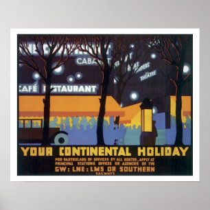 Vintage Travel Southern Railway Poster