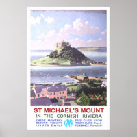 Vintage travel,St Michael's Mount.