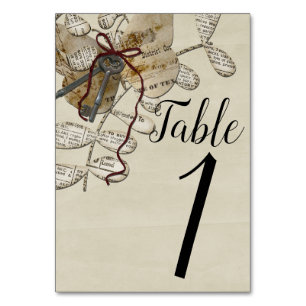 Vintage Travel Table Number