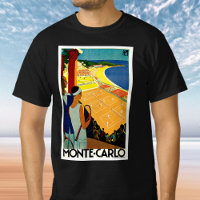 Vintage Travel, Tennis, Sports, Monte Carlo Monaco