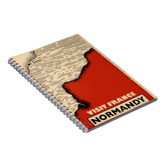 Vintage travel To Normandy, France Notebook