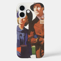 Vintage Travel, Tourists on Vacation Sightseeing