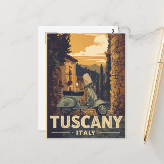 Vintage Travel Tuscany Italy Retro Scenic Postcard