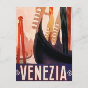 Vintage travel Venice, Italy - Postcard
