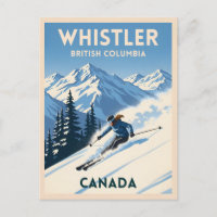 Vintage Travel Whistler British Columbia Skiing