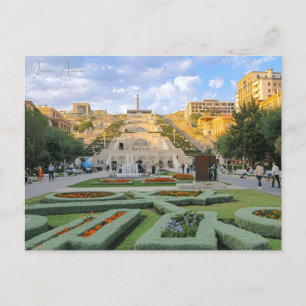 vintage travel Yerevan Armenia Ararat City Postcard