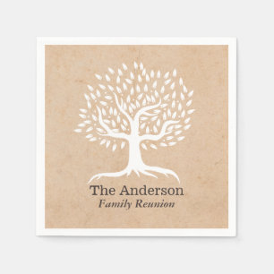 Vintage Tree Family Reunion Napkin