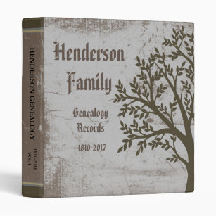 Vintage Tree Of Life Genealogy Photo Album Binder